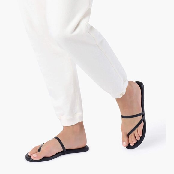 TKEES Sarit Leather Sandal in Nude/Pout with Slip On Strap, Size 8 / 39 - Picture 6 of 10